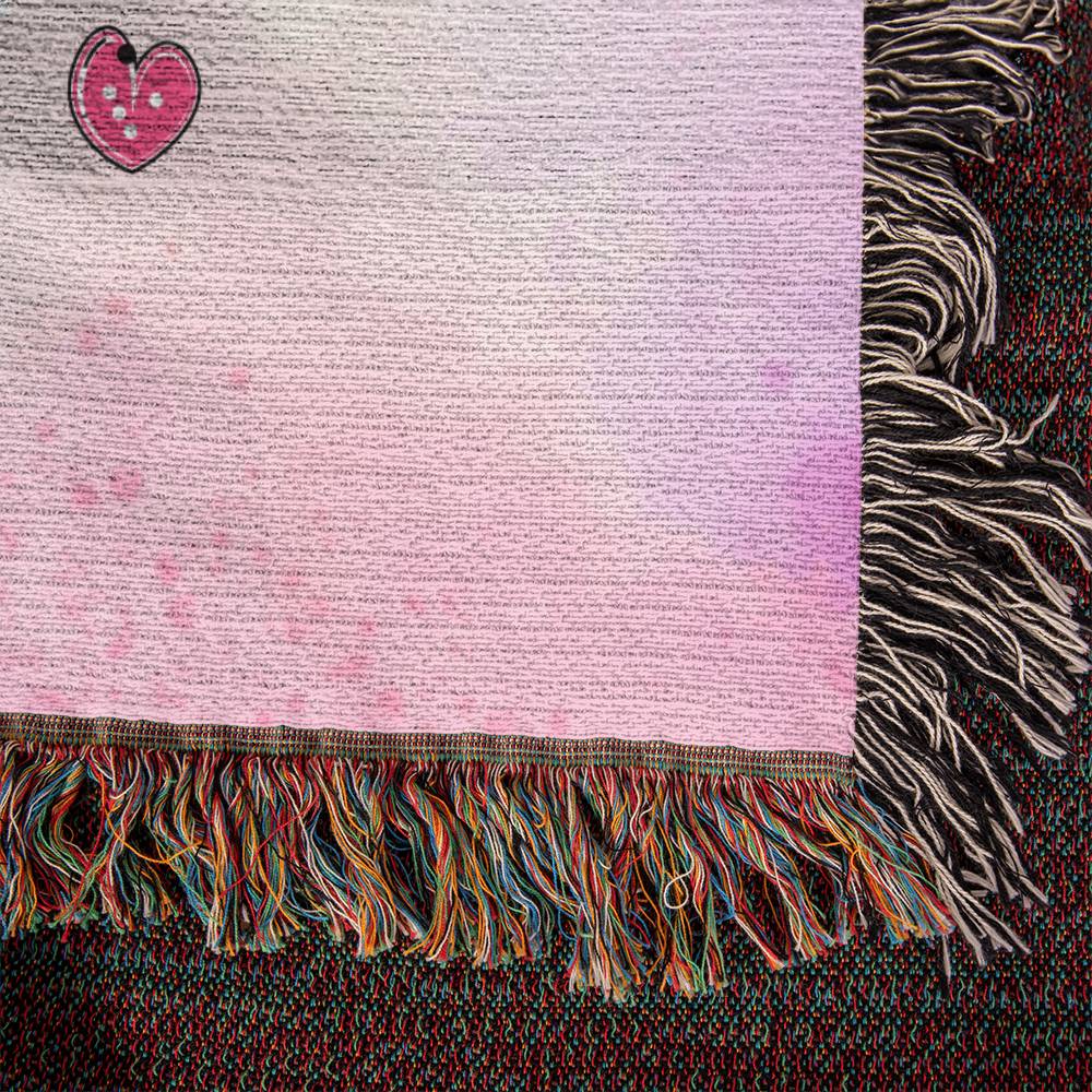 Heirloom Woven Blanket Landscape, I Love You, Mom