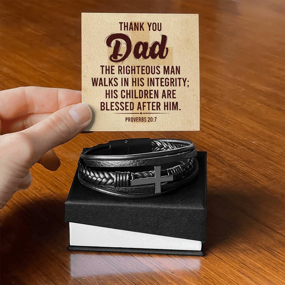 012 - TO DAD - MEN'S CROSS BRACELET