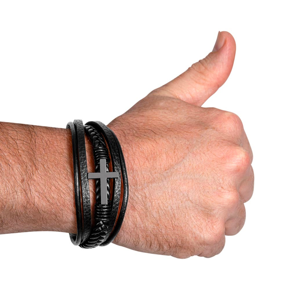 012 - TO DAD - MEN'S CROSS BRACELET