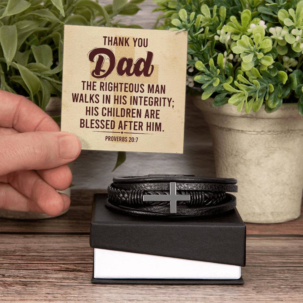 012 - TO DAD - MEN'S CROSS BRACELET