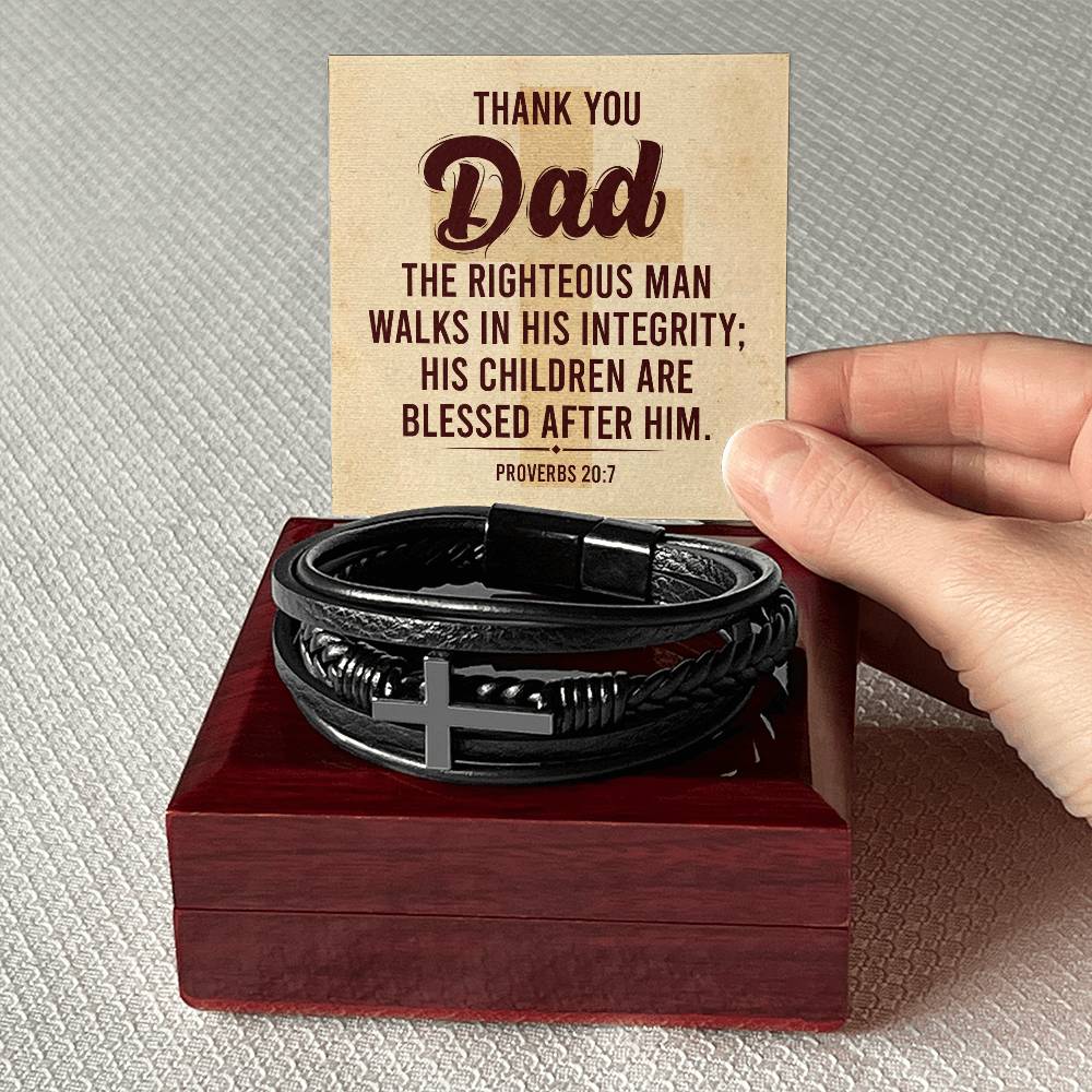 012 - TO DAD - MEN'S CROSS BRACELET