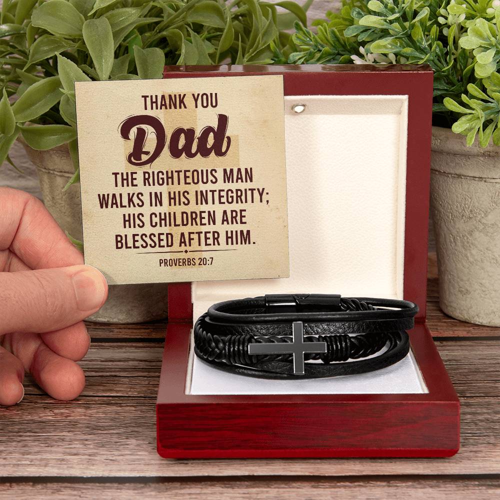 012 - TO DAD - MEN'S CROSS BRACELET