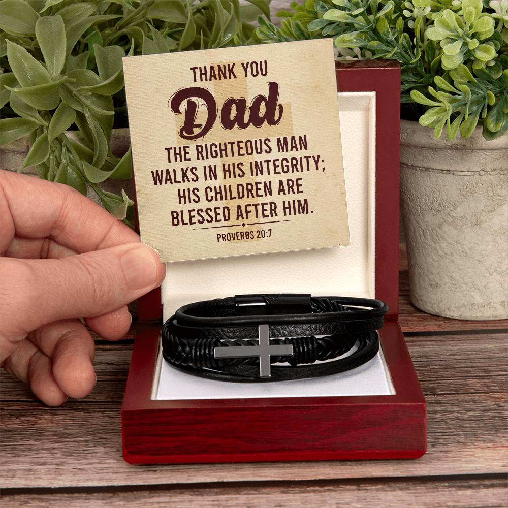 012 - TO DAD - MEN'S CROSS BRACELET