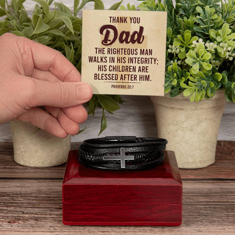 012 - TO DAD - MEN'S CROSS BRACELET