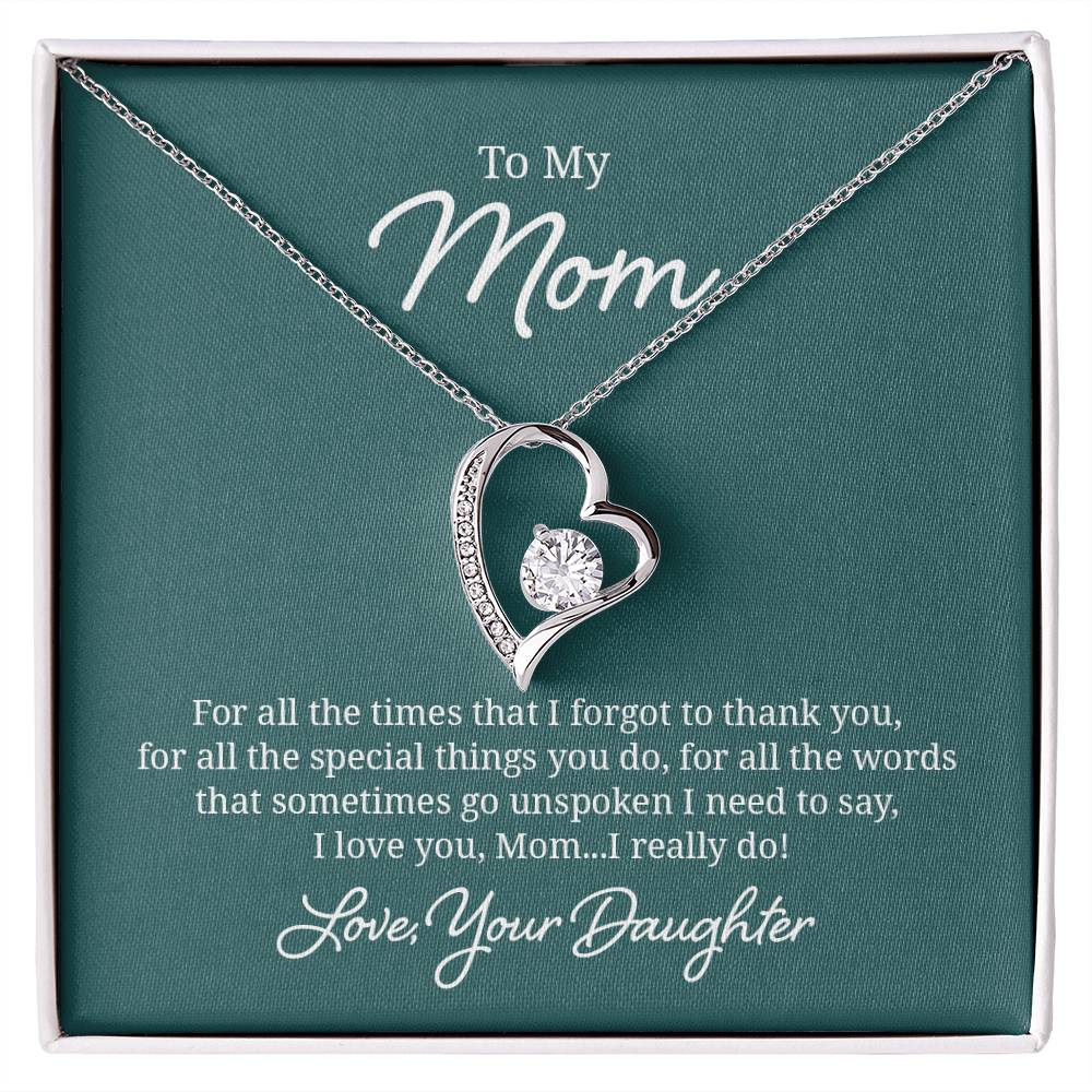 018 - TO MOM FROM DAUGHTER - FOREVER LOVE NECKLACE