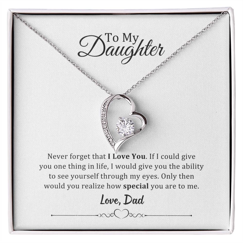 001 - TO DAUGHTER FROM DAD - FOREVER LOVE NECKLACE