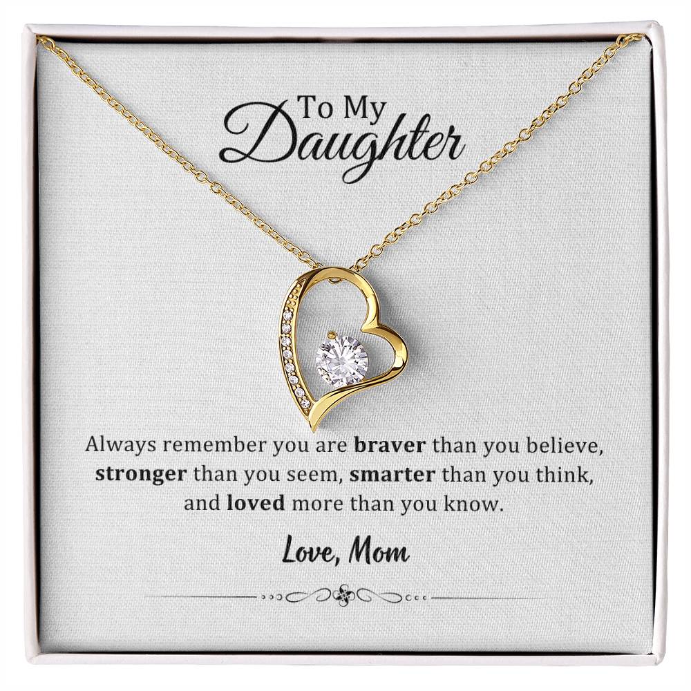 004 - TO DAUGHTER FROM MOM - FOREVER LOVE NECKLACE