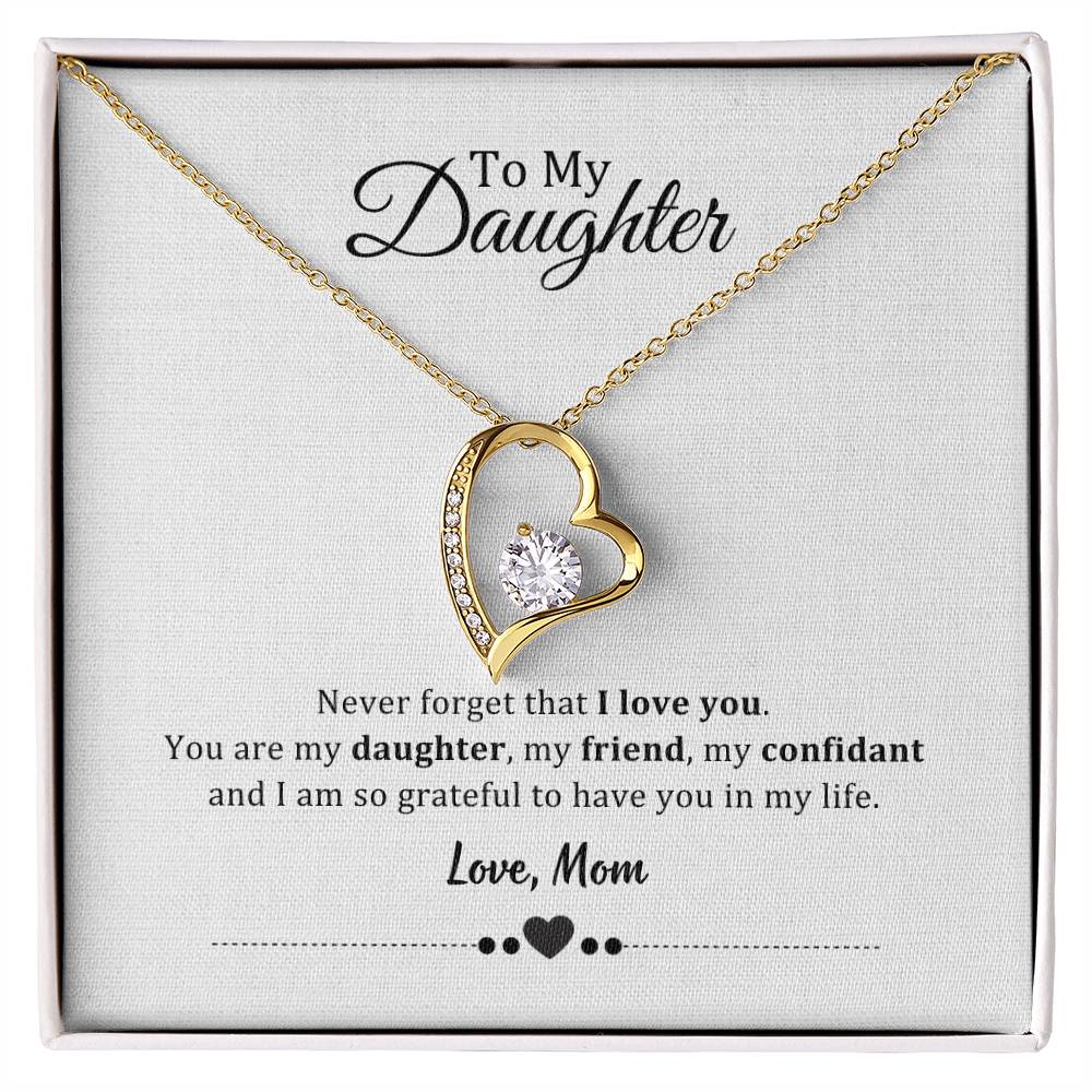 003 - TO DAUGHTER FROM MOM - FOREVER LOVE NECKLACE