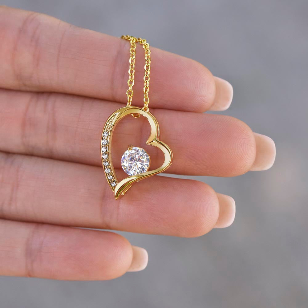 Christmas Gifts, To Daughter, Forever Love Necklace, You Are Braver Than You Believe, Stronger Than You Seem