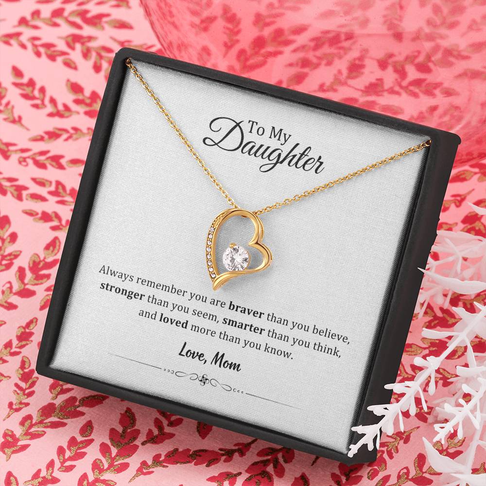 004 - TO DAUGHTER FROM MOM - FOREVER LOVE NECKLACE
