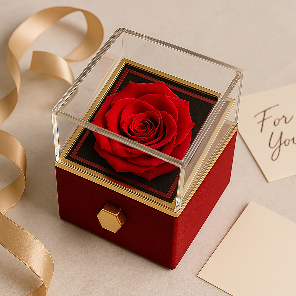 Love Knot, Rotating Rose Gift Box, To Wife, You Are And Always Will Be The Best Thing That Ever Happened To Me
