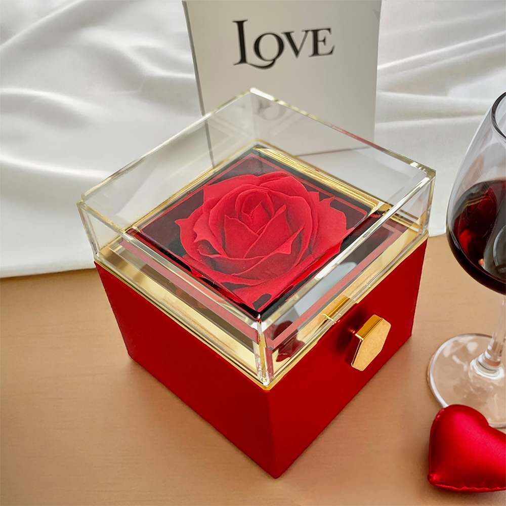 Love Knot, Rotating Rose Gift Box, To Mom, A Rose For Your Endless Warmth