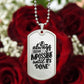 Luxury Dog Tag, Military Ball Chain, It Always Seems Impossible Until It's Done