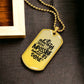 Luxury Dog Tag, Military Ball Chain, It Always Seems Impossible Until It's Done