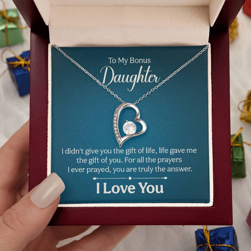 016 - TO BONUS DAUGHTER - FOREVER LOVE NECKLACE