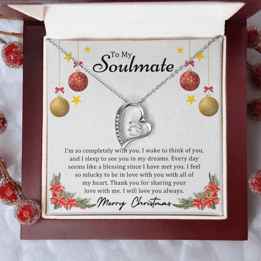 To Soulmate, Christmas Gifts, I'm So Completely With You, Forever Love Necklace