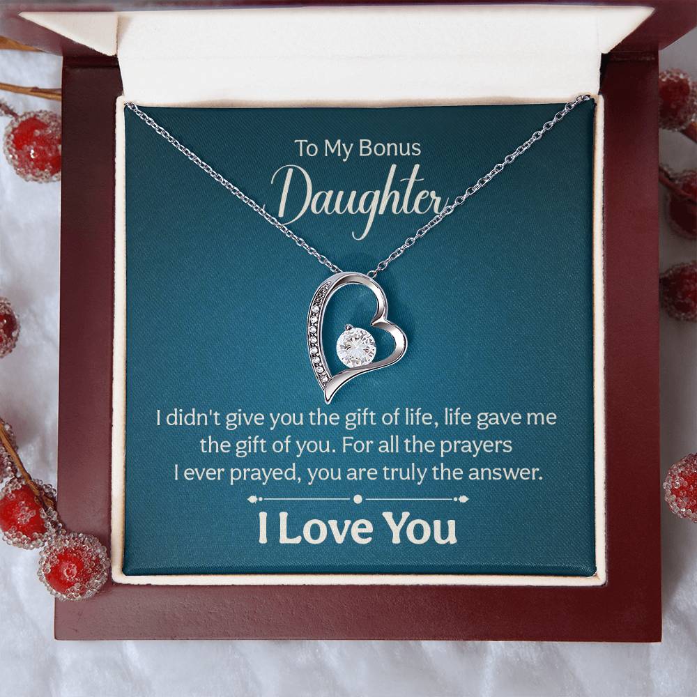 016 - TO BONUS DAUGHTER - FOREVER LOVE NECKLACE