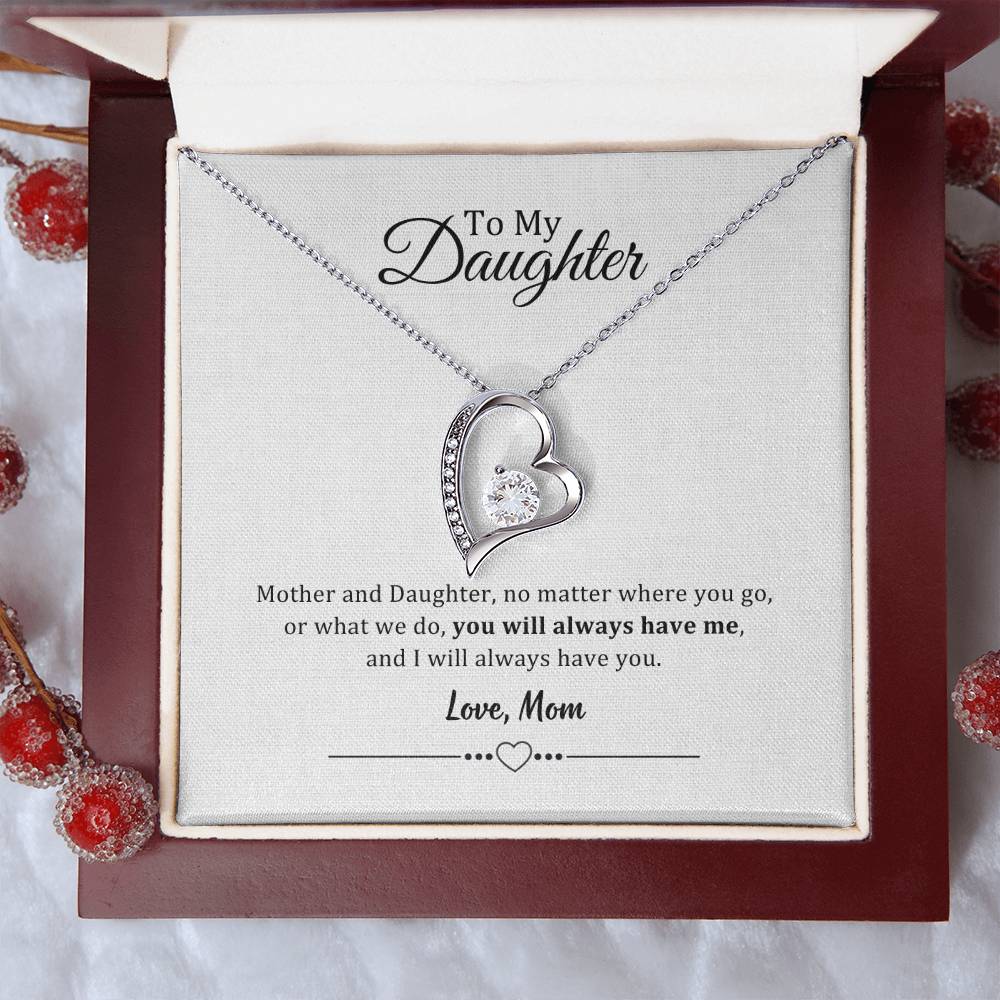 002 - TO DAUGHTER FROM MOM - FOREVER LOVE NECKLACE