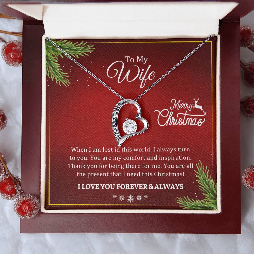 CHRISTMAS 002 - TO WIFE FROM HUSBAND - FOREVER LOVE NECKLACE