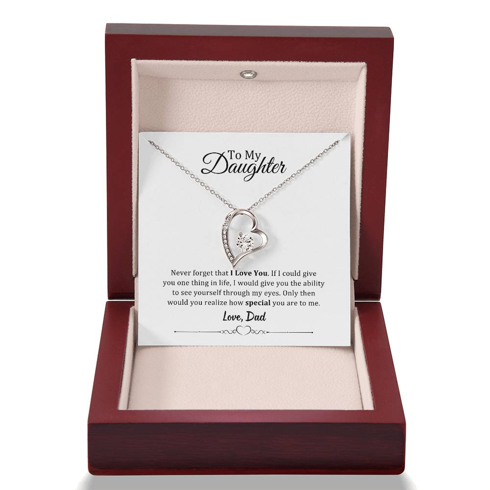 001 - TO DAUGHTER FROM DAD - FOREVER LOVE NECKLACE