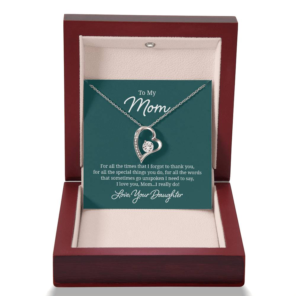 018 - TO MOM FROM DAUGHTER - FOREVER LOVE NECKLACE