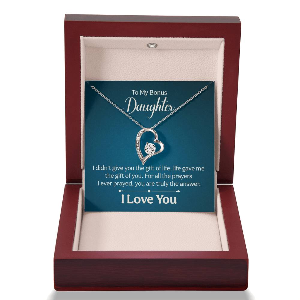 016 - TO BONUS DAUGHTER - FOREVER LOVE NECKLACE