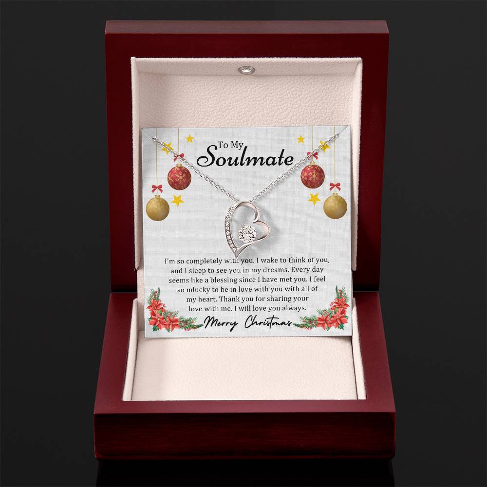 To Soulmate, Christmas Gifts, I'm So Completely With You, Forever Love Necklace