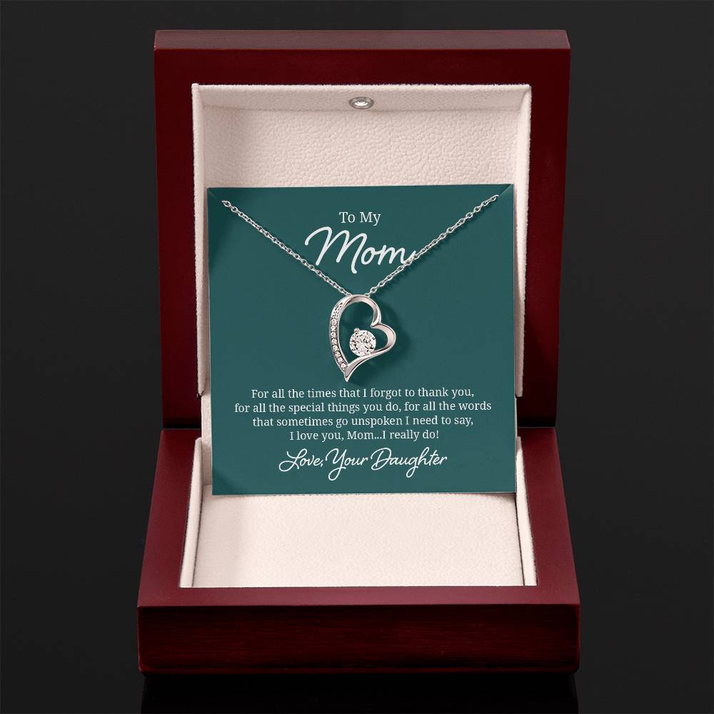 018 - TO MOM FROM DAUGHTER - FOREVER LOVE NECKLACE