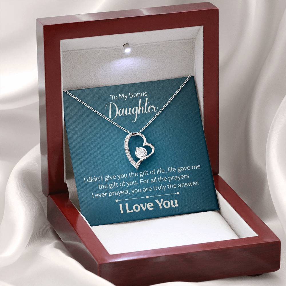 016 - TO BONUS DAUGHTER - FOREVER LOVE NECKLACE