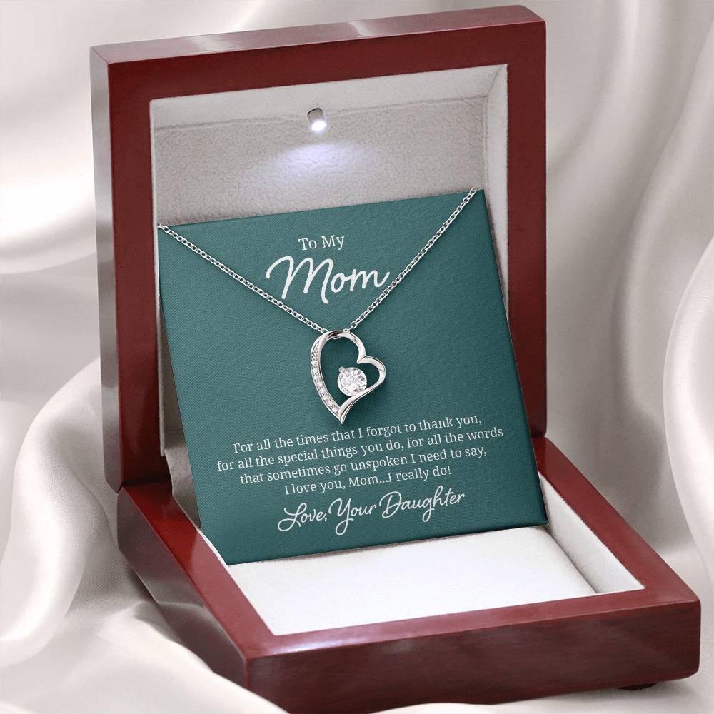 018 - TO MOM FROM DAUGHTER - FOREVER LOVE NECKLACE