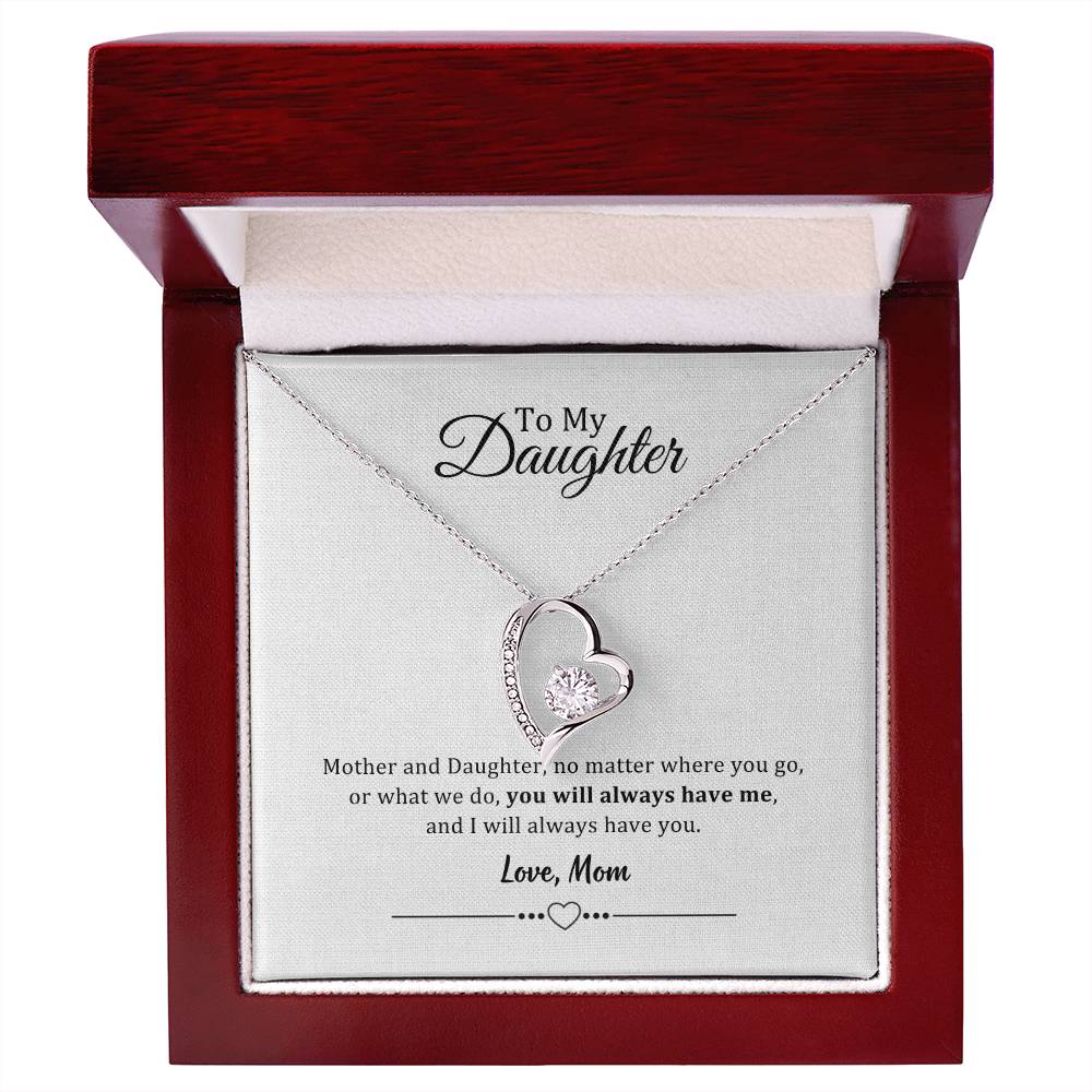 002 - TO DAUGHTER FROM MOM - FOREVER LOVE NECKLACE