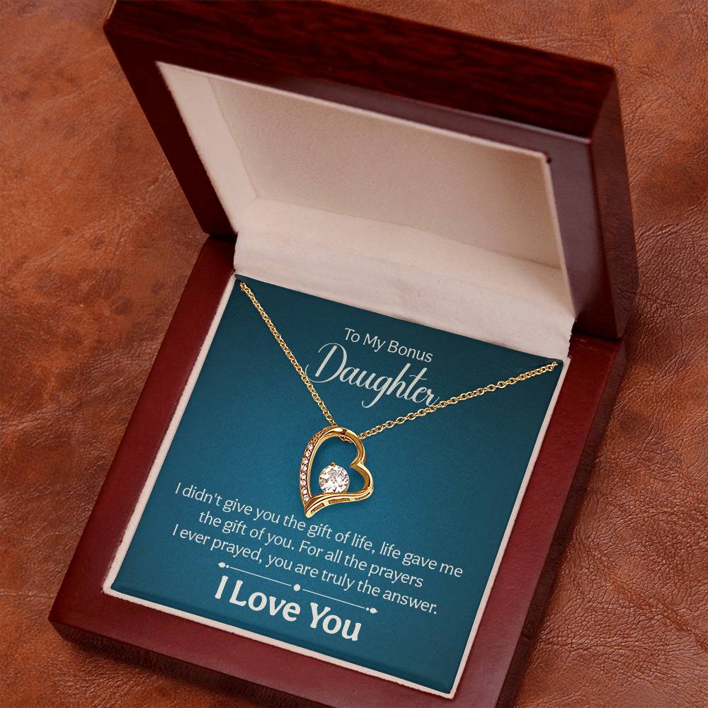 016 - TO BONUS DAUGHTER - FOREVER LOVE NECKLACE