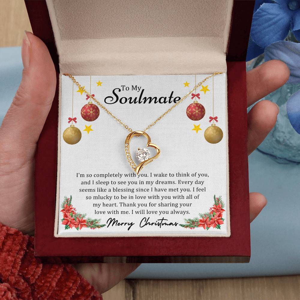 To Soulmate, Christmas Gifts, I'm So Completely With You, Forever Love Necklace