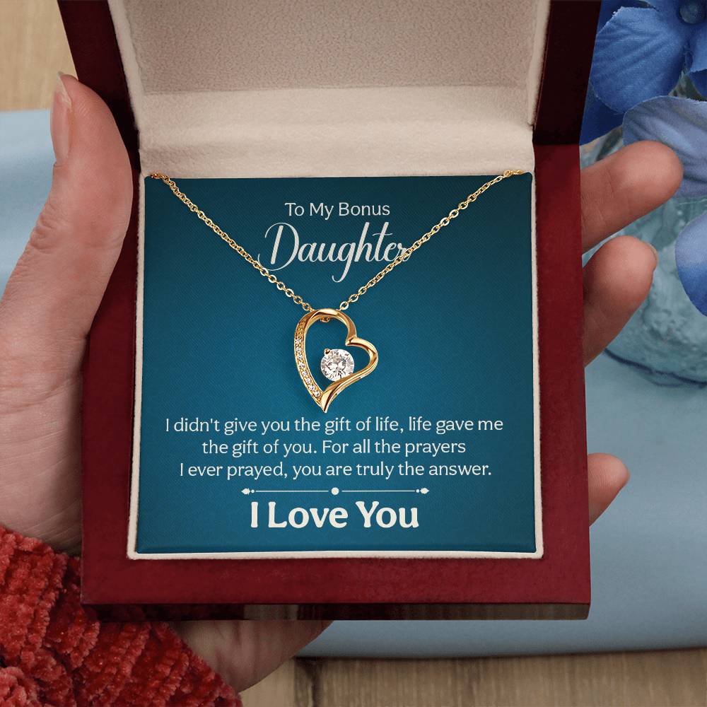 016 - TO BONUS DAUGHTER - FOREVER LOVE NECKLACE