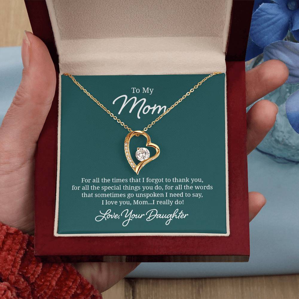 018 - TO MOM FROM DAUGHTER - FOREVER LOVE NECKLACE