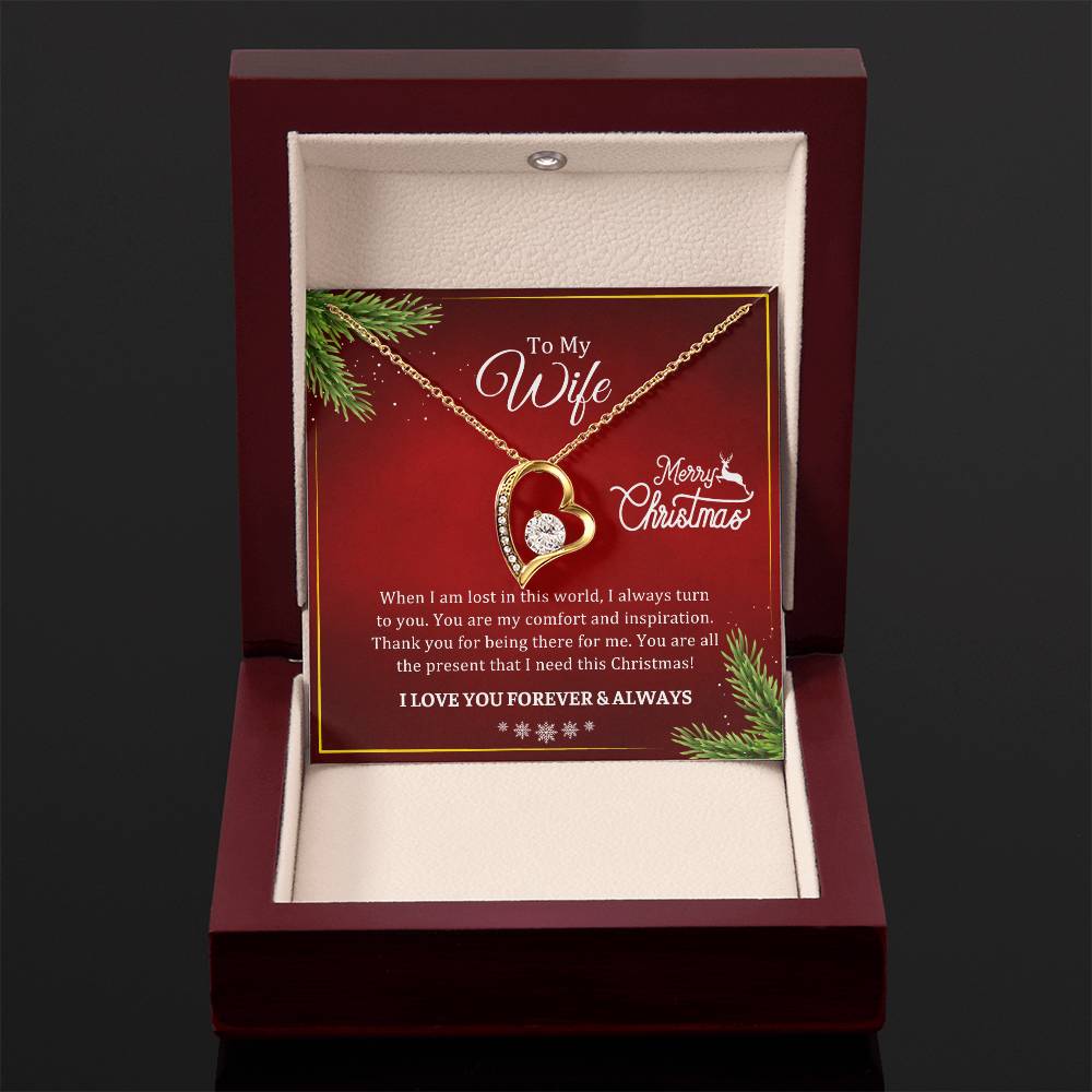 CHRISTMAS 002 - TO WIFE FROM HUSBAND - FOREVER LOVE NECKLACE