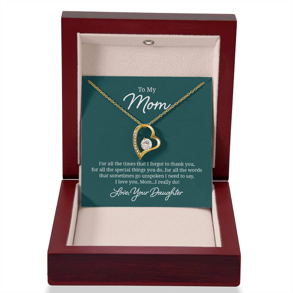 018 - TO MOM FROM DAUGHTER - FOREVER LOVE NECKLACE