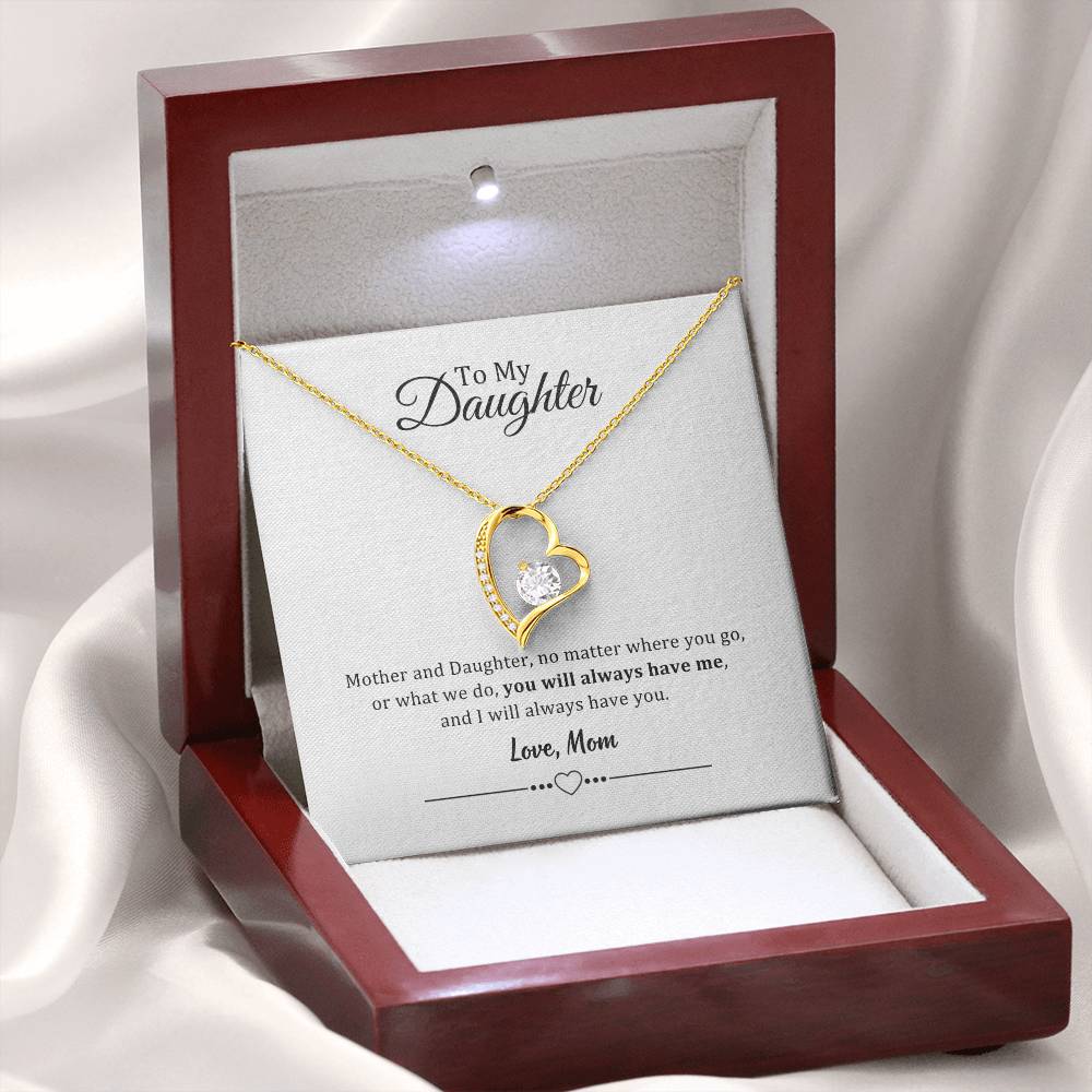 002 - TO DAUGHTER FROM MOM - FOREVER LOVE NECKLACE