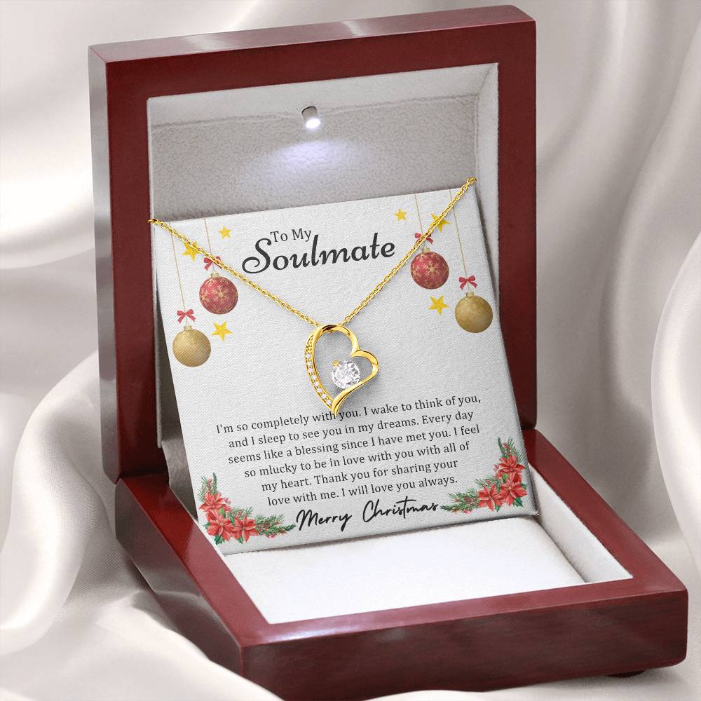 To Soulmate, Christmas Gifts, I'm So Completely With You, Forever Love Necklace