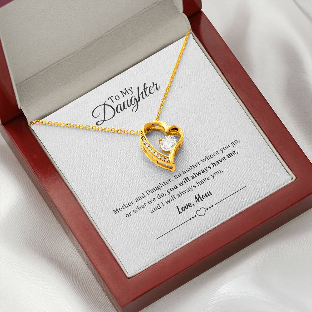 002 - TO DAUGHTER FROM MOM - FOREVER LOVE NECKLACE