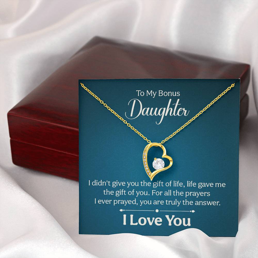 016 - TO BONUS DAUGHTER - FOREVER LOVE NECKLACE