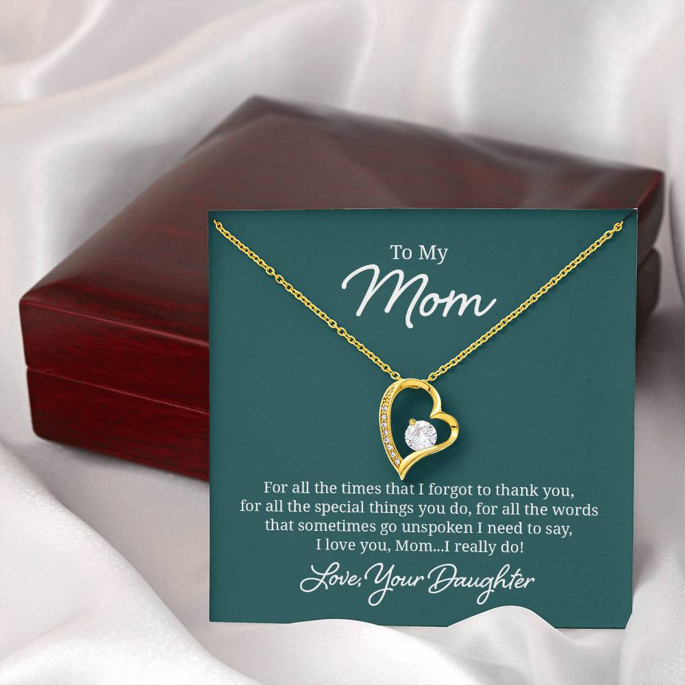 018 - TO MOM FROM DAUGHTER - FOREVER LOVE NECKLACE