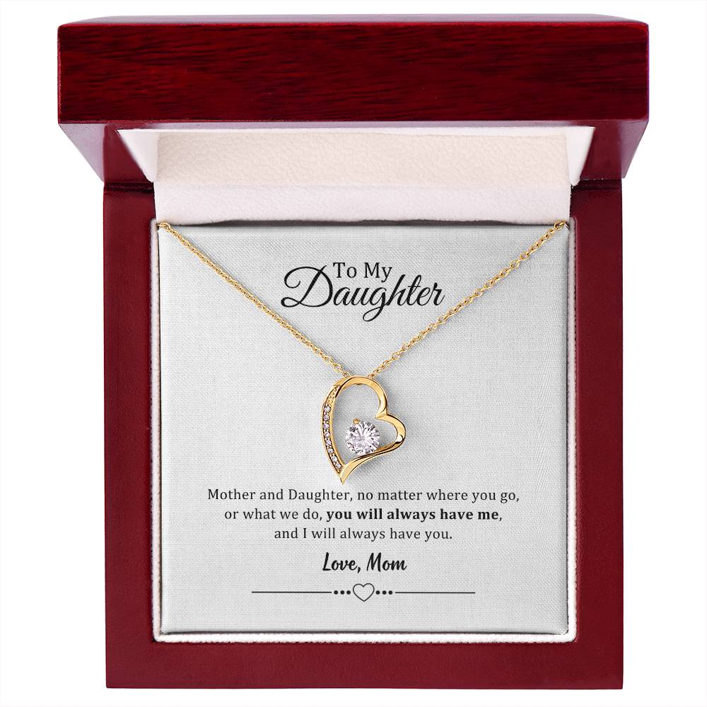 002 - TO DAUGHTER FROM MOM - FOREVER LOVE NECKLACE