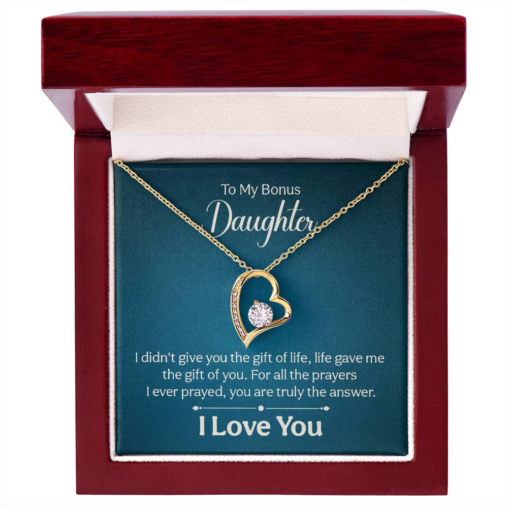 016 - TO BONUS DAUGHTER - FOREVER LOVE NECKLACE