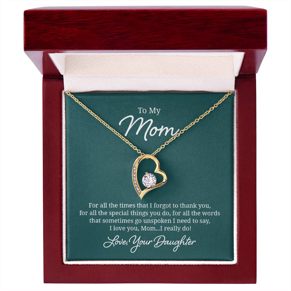 018 - TO MOM FROM DAUGHTER - FOREVER LOVE NECKLACE