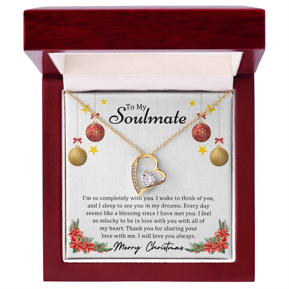 To Soulmate, Christmas Gifts, I'm So Completely With You, Forever Love Necklace