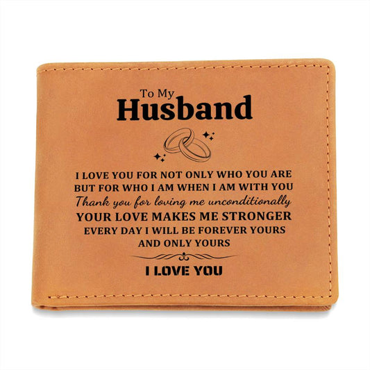 Husband Gifts - I love you for not only who you are but for who I am when I am with you