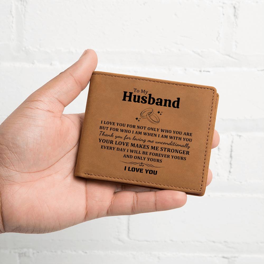 Husband Gifts - I love you for not only who you are but for who I am when I am with you