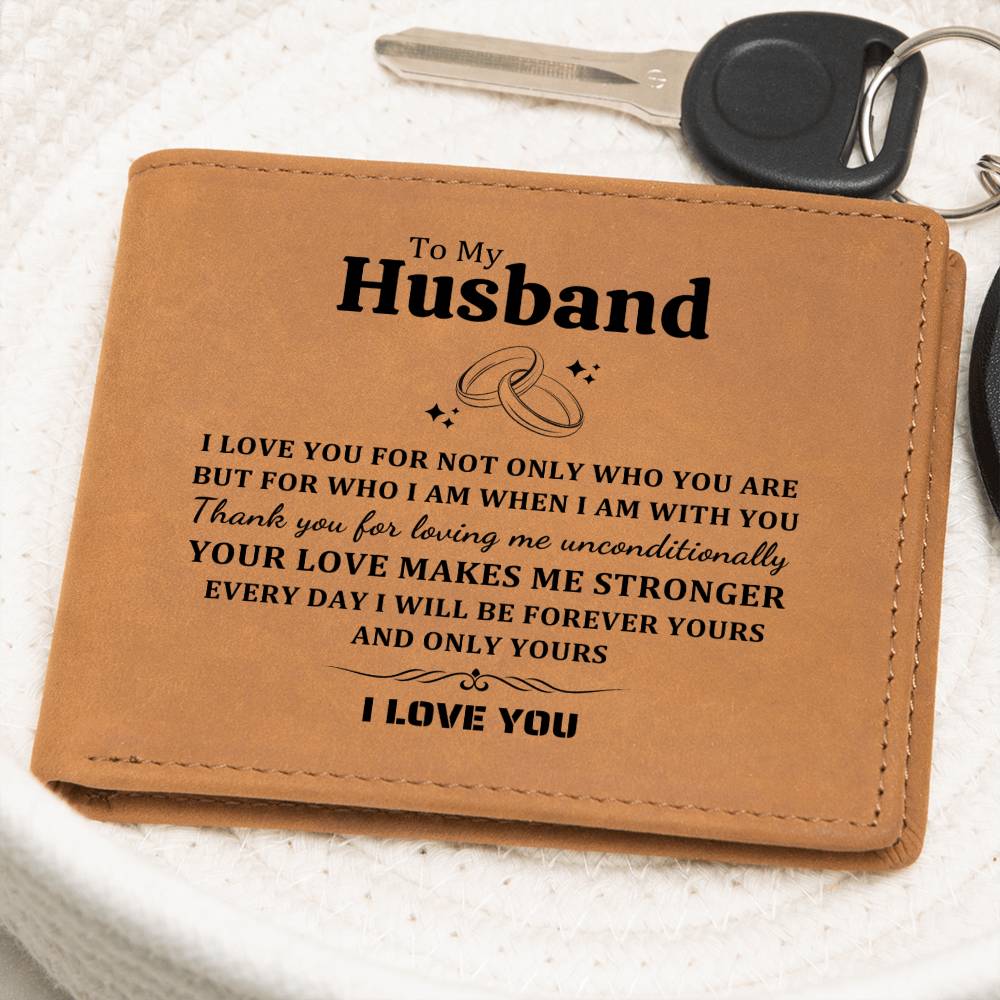 Husband Gifts - I love you for not only who you are but for who I am when I am with you