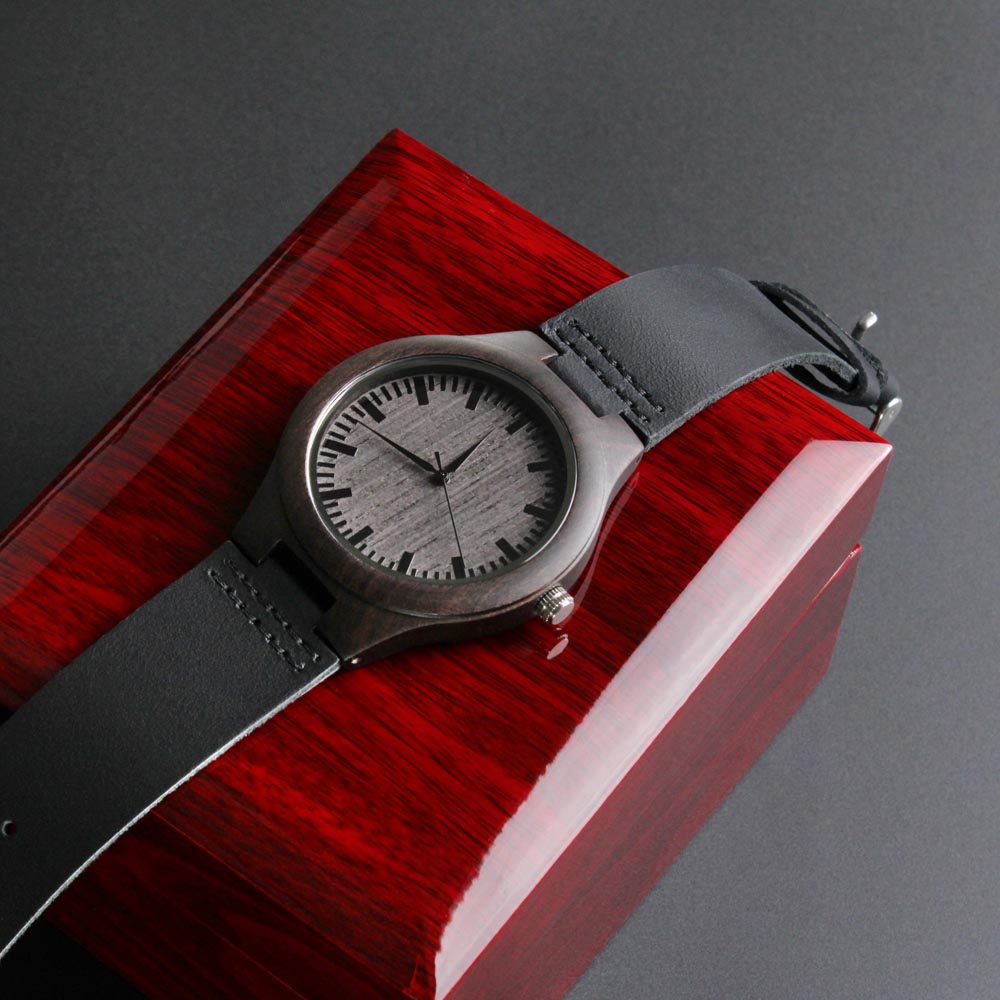 Engraved Wooden Watch, To My Man, When I Tell You I Love You, I Don't Say It Out Of Habit